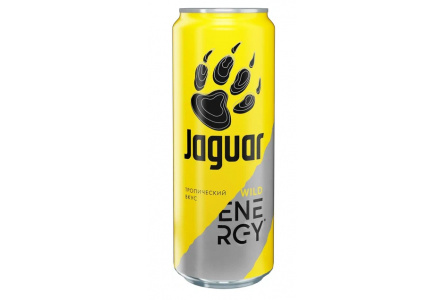 Напиток энерг JAGUAR 0,45л Wild ж/б 1/12шт