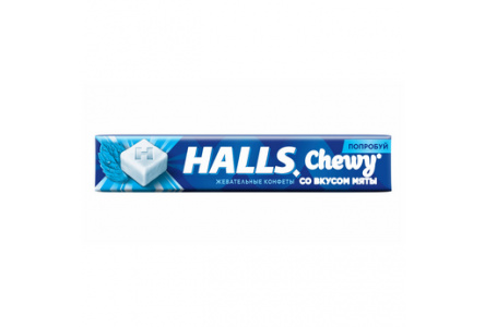 Жевательные конфеты HALLS 47гр Мята 1/15шт