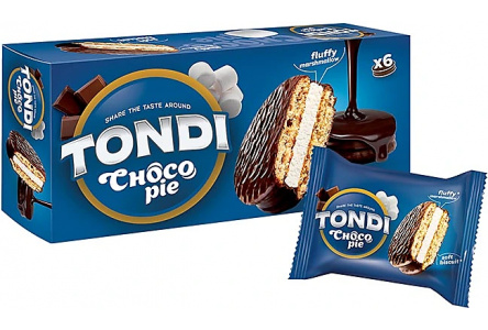 Печенье CHOCO PIE Tondi ЯШКИНО 180гр 1/16шт РВВ600