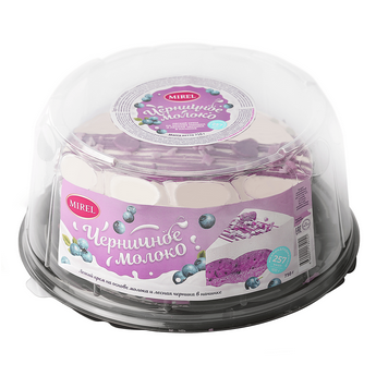 Торт MIREL 750гр Черничное молоко 1/6шт