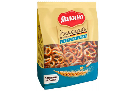 Крендельки KRUTZEL 250гр с солью 1/12шт Яшкино