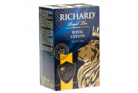 Чай черный RICHARD 90гр Royal Ceylon ср/лист байховый 1/14шт К