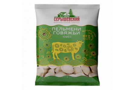 Пельмени СЕРЫШЕВСКИЙ 1000гр Говяжьи 1/1шт