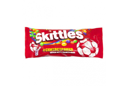 Жевательная конфета SKITTLES 38гр Фрукты 1/12шт