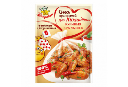 Приправа ПРИПРАВЫЧ 30гр Смесь д/пикантных куриных крылышек 1/30шт