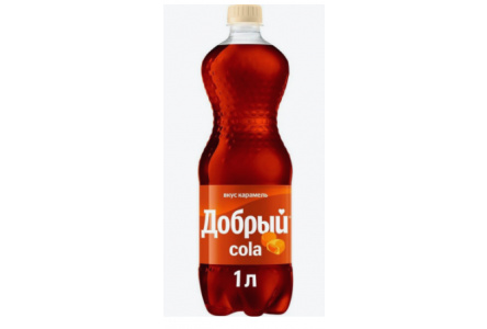 Напиток газ ДОБРЫЙ 1л Кола Карамель ПЭТ 1/12шт