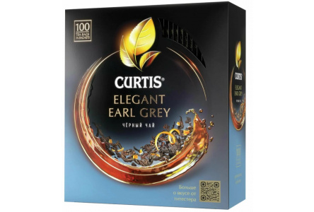 Чай черный в пакетиках CURTIS 100*1,7гр Elegant Earl Grey байховый 1/8шт