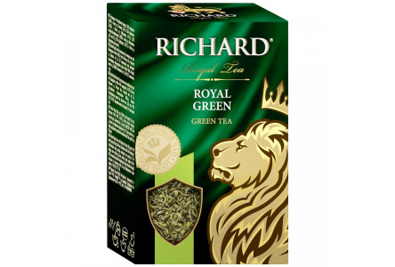 Чай зеленый RICHARD 90гр Royal Green кр/лист 1/14шт