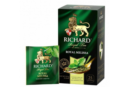 Чай зеленый в пакетиках RICHARD 25х2гр Royal Green Jasmine 1/12шт