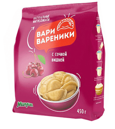 Вареники ВАРИ ВАРЕНИКИ 450гр С вишней 1/8шт