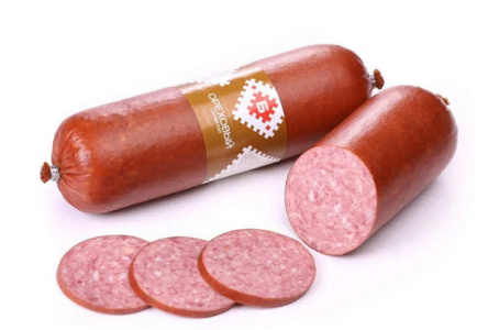 Колбаса варено-копченая БРЕСТ 400гр Сервелат Ореховый 1/18шт Беларусь