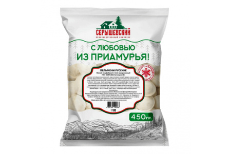 Пельмени СЕРЫШЕВСКИЙ 450гр Русские 1/1шт