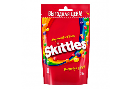 Жевательная конфета SKITTLES 70гр Фрукты 1/26шт