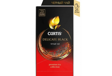 Чай черный в пакетиках CURTIS 25*1,7гр Delicate black байховый 1/12шт