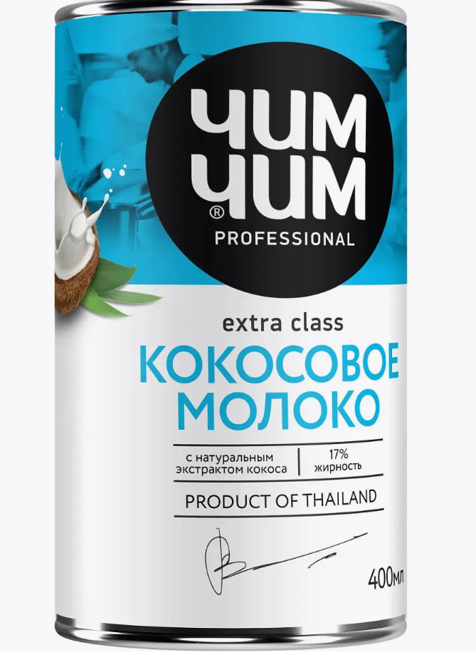 Молоко ЧИМ-ЧИМ 400мл 17% Кокосовое ж/б 1/12шт