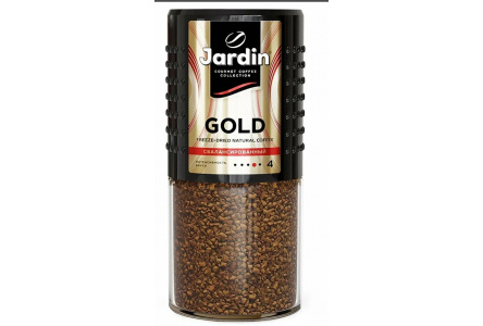 Кофе растворимый JARDIN 190гр Gold сублимированный ст/б 1/6шт