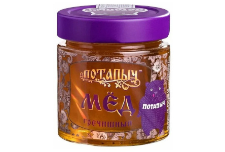 Мёд натуральный ПОТАПЫЧЪ 250г Гречишный ст/б 1/12шт