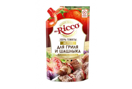 Кетчуп MR.RICCO 300гр Для гриля и шашлыка дой-пак 1/20шт