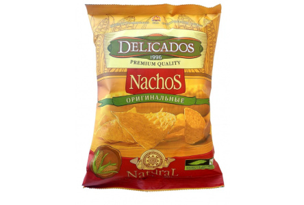 Чипсы DELICADOS NACHOS 150гр Кукурузные оригинальные 1/15шт