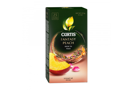 Чай зеленый в пакетиках CURTIS 25*1,5гр Fantasy Peach байховый 1/12шт