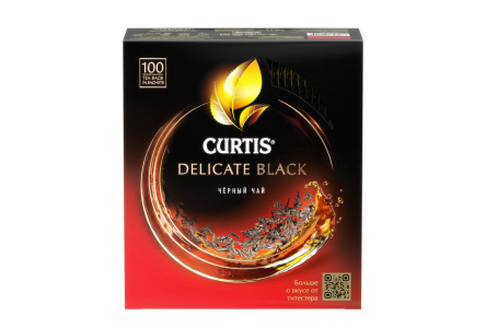 Чай черный в пакетиках CURTIS 100*1,7гр Delicate Black байховый 1/8шт