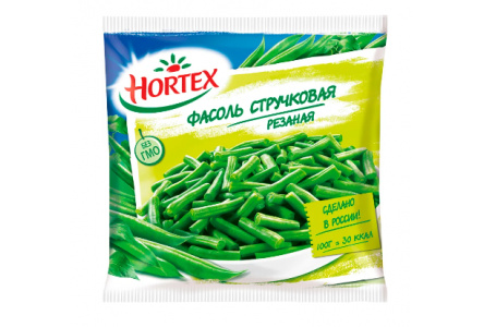 Заморож HORTEX 400гр Фасоль стручковая 1/14шт