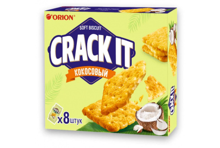 Печенье затяжное ORION CRACK IT Coconut 144гр Кокос 1/10шт