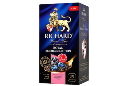 Чай черный RICHARD 25х2гр Royal Berries Selection байховый 1/12шт