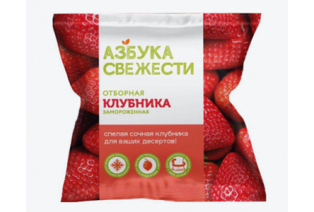 Заморож АЗБУКА СВЕЖЕСТИ 300гр Клубника 1/35шт
