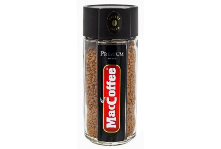 Кофе растворимый МACCOFFE Premium 85гр ст/б 1/6шт