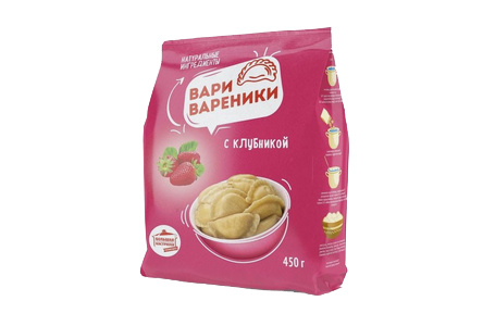 Вареники ВАРИ ВАРЕНИКИ 450гр С клубникой 1/8шт