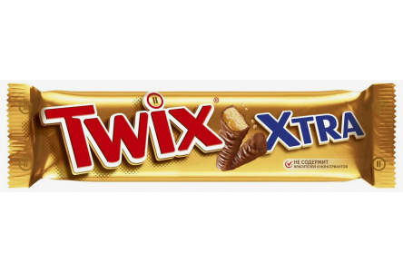 Шоколадный батончик TWIX Xtra 82гр 1/24шт