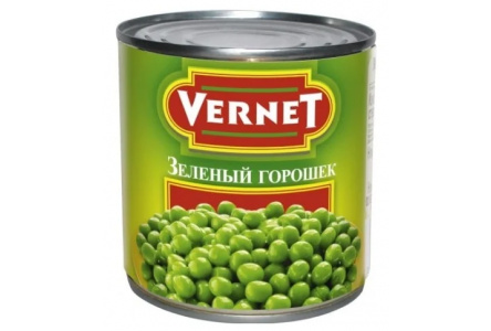 Горошек VERNET 400гр 1/12шт ж/б