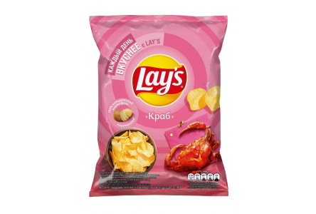 Чипсы LAYS 70гр Краб 1/25шт