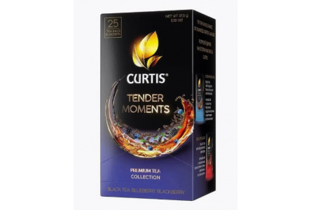 Чай черный в пакетиках CURTIS 25*1,7гр Tender Moments байховый 1/12шт