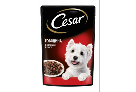 Корм д/собак CESAR 85гр Говядина с овощами 1/28шт №10109425