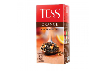 Чай черный в пакетиках TESS 25*1,5гр Orange байховый 1/10шт