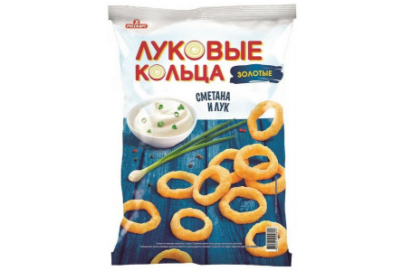 Луковые кольца ЗОЛОТЫЕ 100г Сметана/лук 1/12шт