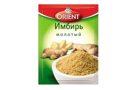 Имбирь ORIENT 12гр молотый 1/28шт