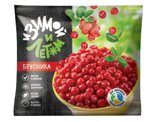 Заморож И ЗИМОЙ И ЛЕТОМ 300гр Брусника 1/20шт