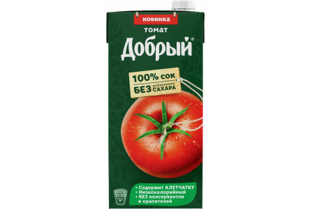 Сок/Нектар ДОБРЫЙ 2л Томатный б/сахара 1/6шт