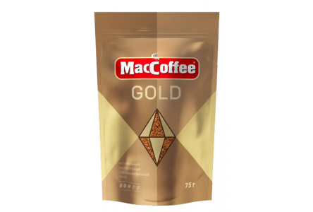 Кофе растворимый МACCOFFEE Gold 75гр м/у 1/12шт