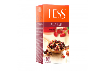 Чай травяной в пакетиках TESS 25*2гр Flame байховый 1/10шт