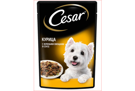 Корм д/собак CESAR 85гр Курица с зеленью овощами 1/28шт №10109429