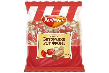 Конфеты БАТОНЧИК 250гр 1/10шт Рот Фронт