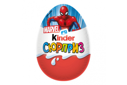 Шоколадное яйцо KINDER Surprise 20гр в ассортименте 1/36шт лицензия