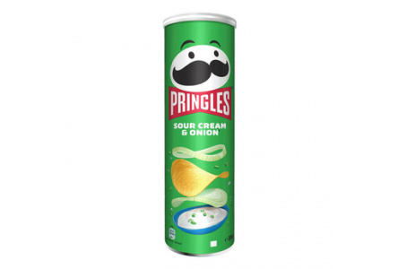 Чипсы PRINGLES 165гр Сметана/лук 1/19шт