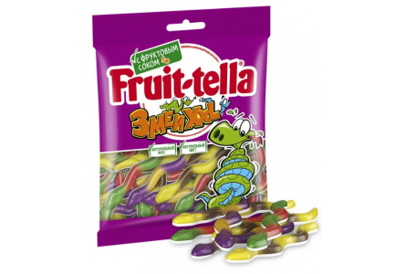 Мармелад жевательный FRUITTELLA 70гр Змеи 1/30шт