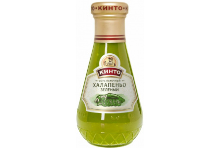 Соус КИНТО 190гр Перечный халапеньо зелёный ст/б 1/6шт