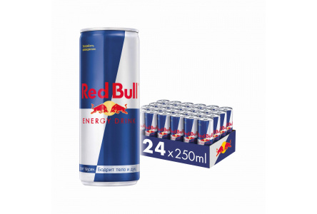 Напиток энерг RED BULL 0,25л без/алк ж/б 1/24шт